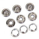 50 Sets Open Ring No Sew Snaps Buttons Fasteners for Crafts DIY Sewing
