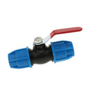 2x PE Plastic Valve Straight Valve Steel Core 25mm Steel Core