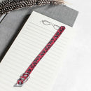 Adjustable PU leather Red Leopard collar for dogs cats size XS