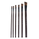 6X Nylon Acrylic Oil Paint Brushes For Art Artist Supplies Watercolor pen&U