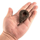 Carp Fishing Flat Pear Leads Dark Sinker Muddy Smooth Casting Pear Lead Wei A2F6