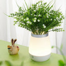 Rechargeable White Led Vase Table Lamp Desktop Flowerpot Night Light Bedroo