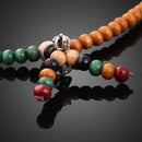 Fashion Lucky Multicolor Wooden Multilayer Beads Women Jewelry Bracelet
