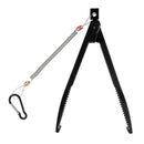 Fishing Gripper Plier Fish Body Clamp Holder Controller with Lanyard Black