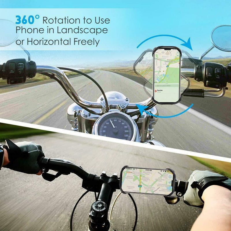 Magnetic Bike Handlebar Phone Holder 360 Degree Rotatable Bracket for 4.0-5.8 in