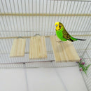 Pet Parrot Bird Parakeet Cage Wood Wooden Perches Stand Platform Toys