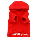 Pet Dog Clothes Puppy Coat Red Colors Breathable Fleece Christmas Dog Coat