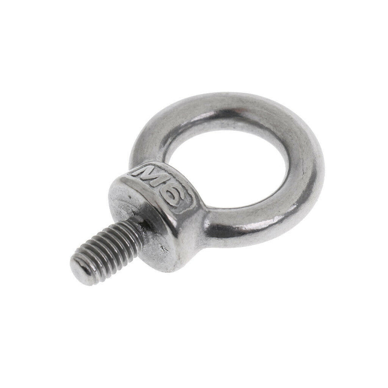 20 Pcs M6 Stainless Steel Lifting Eye Bolt Marine Grade