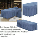 Massage Table Skirt Beauty Bed Cover Valance Sheet  Blue Ash