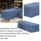 Massage Table Skirt Beauty Bed Cover Valance Sheet  Blue Ash