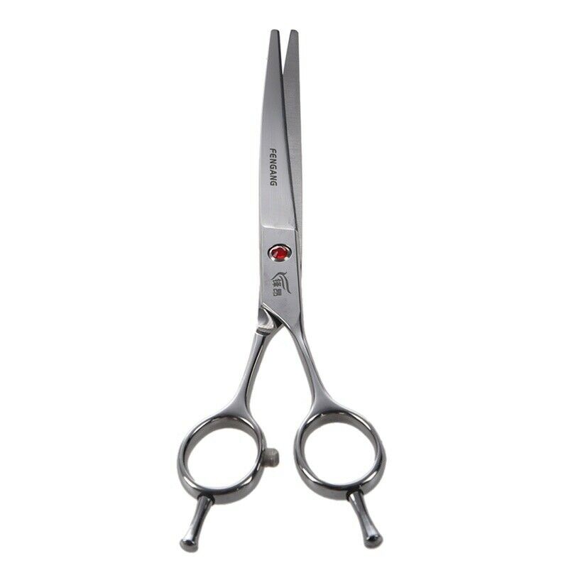 7" Stainless Steel Pet Dog Cat Grooming Curved Scissors Shears Hair Cutting