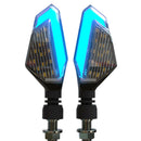 2PCs Universal Blinkers Warning Lamp Motorcycle LED Turn Signal Lights Dayt BX