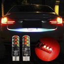 2pcs T10 5050 W5W 6 SMD Remote Control RGB LED Car Dome Reading Light Lamp Bulb