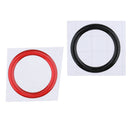 2x Car Engine Start Push Switch Button Ring Trim Decor For BMW E90 E60 Black+Red
