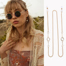 Non-slip Reading Glasses Chain Women Metal Ring Sunglasses Casual Punk Chain Kw