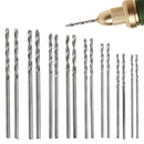 16PCS HSS White Steel Twist Drill Bit Set 0.8-1.5mm For Electric Grinding Drills
