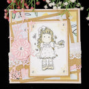 Little Girl Metal Cutting Dies Stencil Scrapbooking Paper M2D3 Craft Cards S0D2