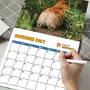 2021 Corgi Wall Calendar Upturning Coil Decoration Monthly Calendar Hot