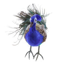 Vivid Artificial Peacock Bird Realistic Taxidermy Home Garden Yard