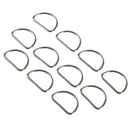 10PCS Metal 25mm D Ring Purse Buckles For Clothes Bag Case Strap Web Belt FT