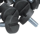 Screw On Type Furniture Glide Leveling Foot Adjuster 22mm High 20 Pcs D6H6