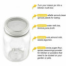 Stainless Steel Sprouting Lids for Wide Mouth Mason Jars - Strainer Lid for K2W9