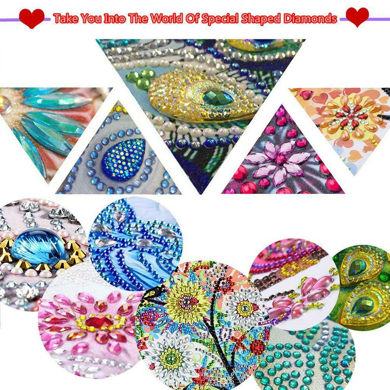 5D DIY Special Shaped Diamond Painting Snowflake Cross Stitch Mosaic Kits
