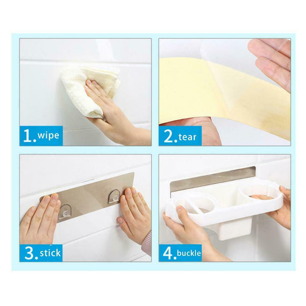 Hair Dryer Holder Rack Salon Styling Storage Straighteners Organizer Bathroom