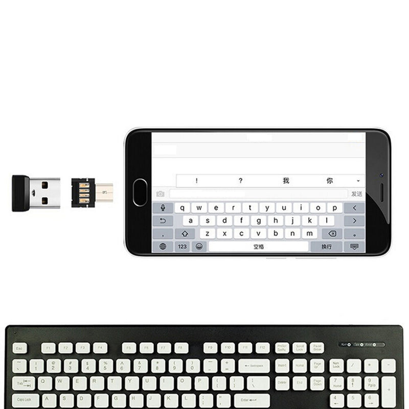2X Micro USB Male to USB Female OTG Adapter Converter For Android Tablet Phone Z
