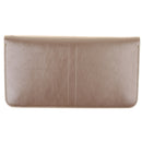 Premium Leather Zipper Wallet Multi-Functional Handbag  Champagne