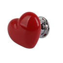 Heart Shaped Ceramic Door Drawer Bin Handle Pull Knob Hardware Red 38mm S