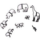 8Pcs Animal Cookie Cutter Plastic Elephant Lion Giraffe Leopard Fondant Cutte JR