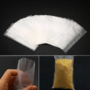 50pcs Water Soluble Bags PVA Fishing Bag Water Dissolving Bait Bags 7x14cm