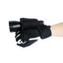 Hand Free Holder Glove for Scuba Dive Underwater Torch LED Flashlight Black