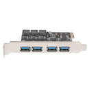 USB Cards 4 Ports 5Gbps PCI-E to USB3.0 PCI-Express Controller Card Adapter