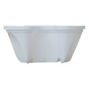 Stackable Three Pedal Pot Basket Container, White Qty: 1Pcs