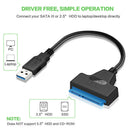 USB 3.0 SATA Adapter 2.5" External Hard Drive Sata 3 Cable Computer Connector ST