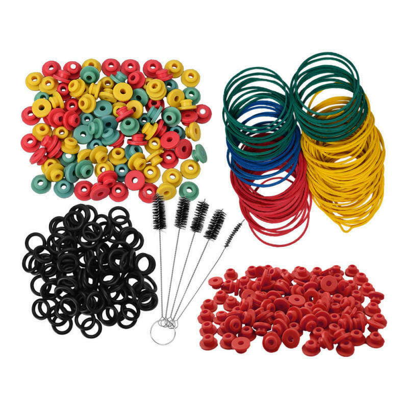 100 O-Rings 100 Elastic Rubber Bands 100 Washers 100 Nipple Tattoo Machine GKA