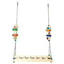 Set of 2 Chicken Swing Wooden Perch for Large Birds Macaws Budgie Conure