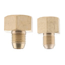 2pcs Brass Pressure Washer Hose Adaptor 18mm & 22mm Female to 14mm Male