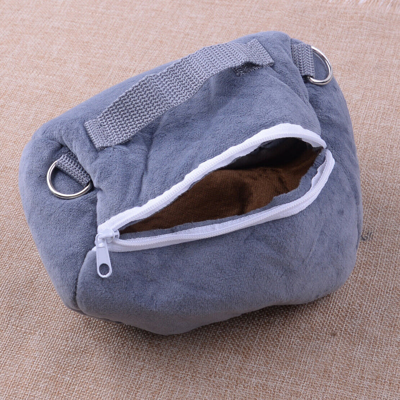 Portable Small Animal Carrier Travel Warm Bag Pet Hamster Guinea Pig Pouch Bed