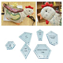 300x Hand / Machine Sewing Quilting Templates Piecing Tools for Sewing Craft