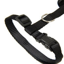 Nylon Adjustable Harness & Leash For Animals Black
