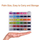36 Pcs Bobbins and Sewing Threads with Case and Soft Measuring Tape for Bro