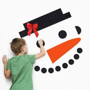 16Pcs DIY Christmas Snowman Face Decoration Garage Door Window Decor Kit