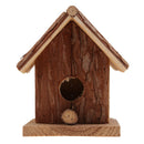 Pack of 2 Rustic Hanging Wooden Birdhouse for Small Birds Outdoor Patio