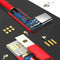 90 Degree Elbow Data Line Red 1.2 M Fabric Line Nylon + Tpe Reddescript fjh TJJ