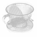 Clear Coffee Filter Cup Cone Maker Brewer Holder Plastic Reusable Y8Q3