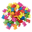 100Pcs Cute Wooden 2-Holes Sewing Buttons Cartoon Cat Crafts Scrapbooking