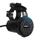 Waterproof USB Charger Socket Adapter Power for 12V Car Motorcycle Handlebar Kw